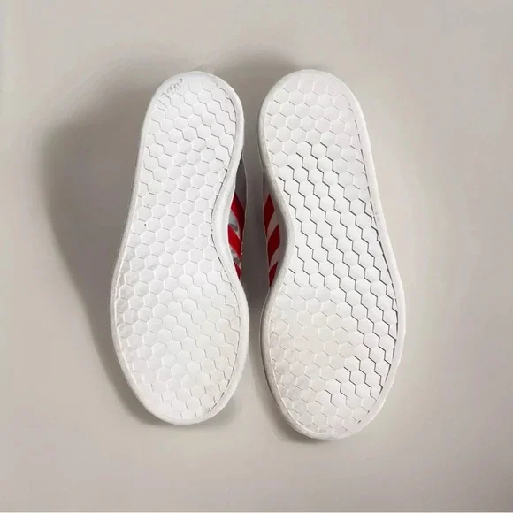 Size 8.5 - Women’s Adidas Grand Court Base White Vapour Pink - Picture 8 of 9